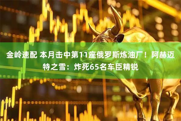金岭速配 本月击中第11座俄罗斯炼油厂！阿赫迈特之雪：炸死65名车臣精锐