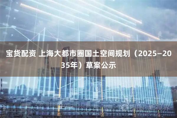 宝货配资 上海大都市圈国土空间规划(2025—2035年)草案公示