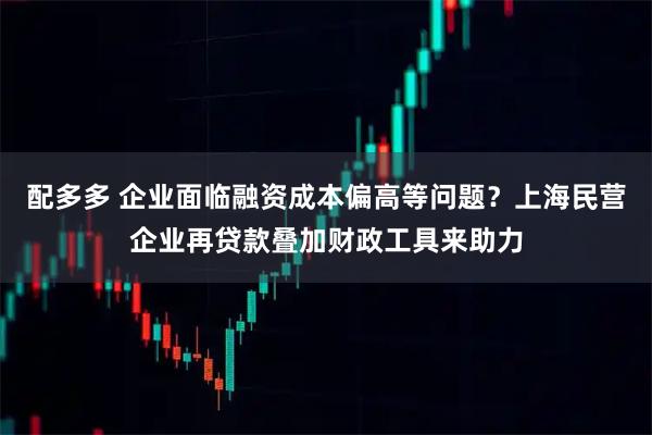 配多多 企业面临融资成本偏高等问题？上海民营企业再贷款叠加财政工具来助力