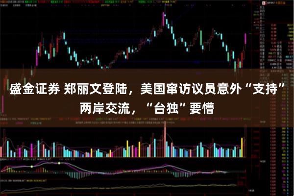 盛金证券 郑丽文登陆,美国窜访议员意外“支持”两岸交流,“台独”要懵